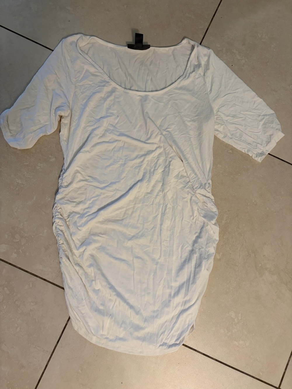 A Pea in the Pod White Maternity Scoop Neck Top